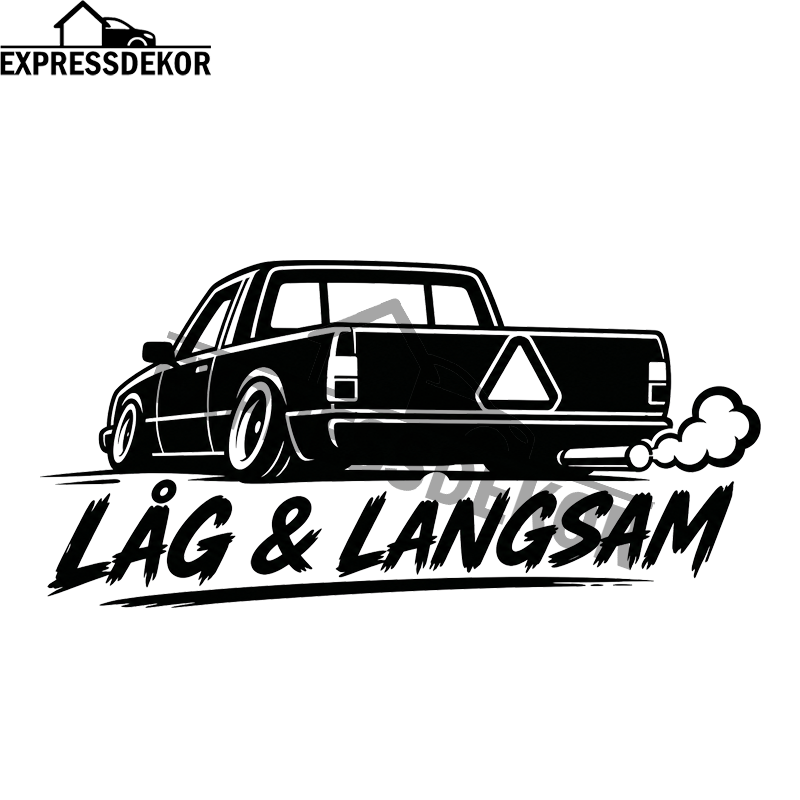 "Låg & Långsam" Dekal