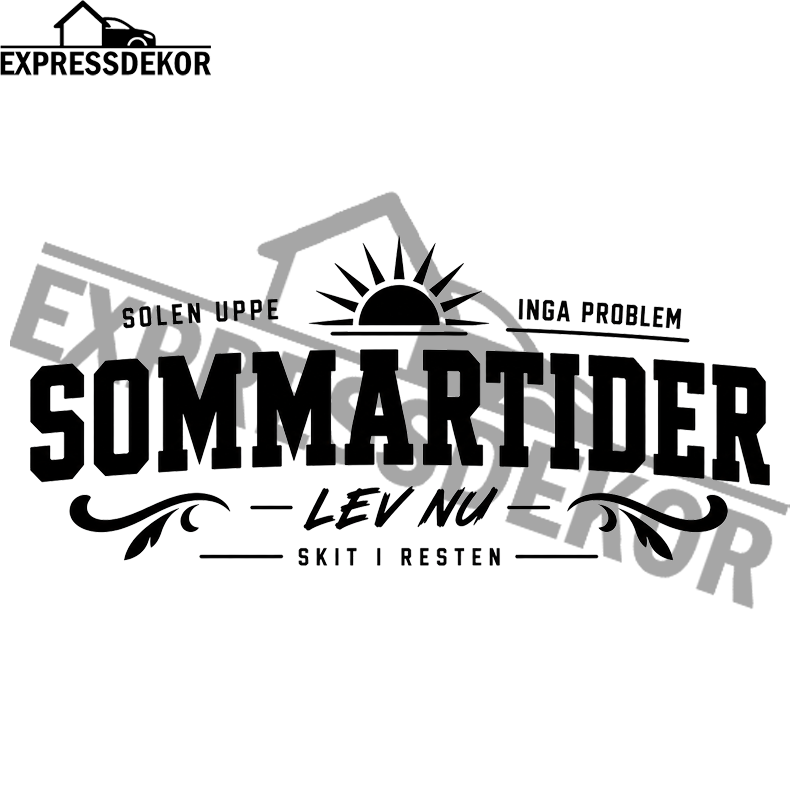 "Sommartider" Dekal