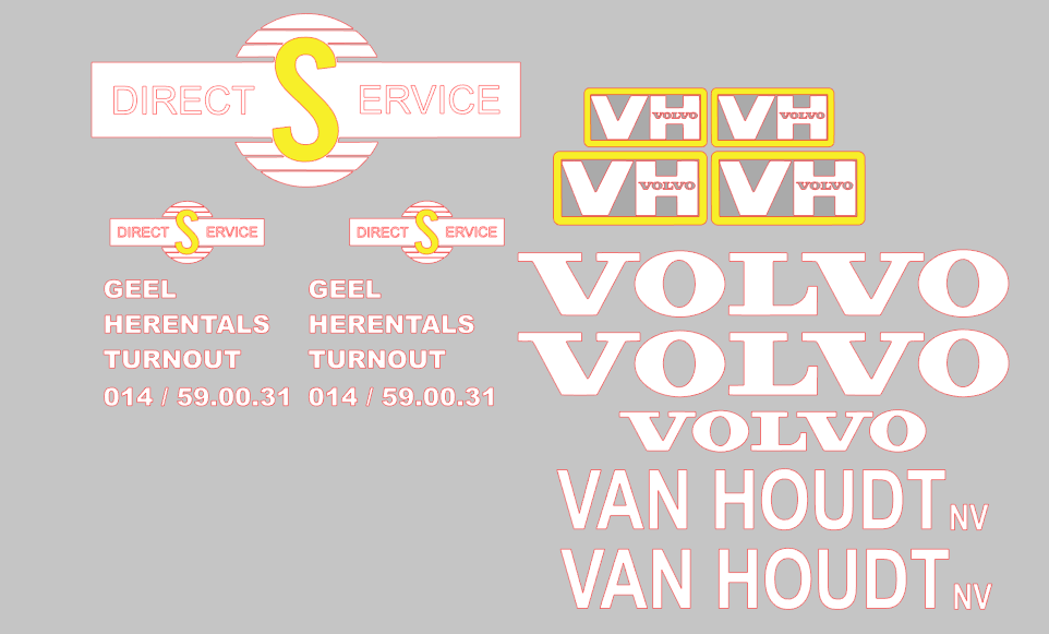 Volvo Direct Service Dekal Kit