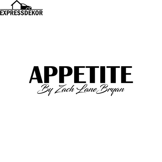 "APPETITE" Dekal
