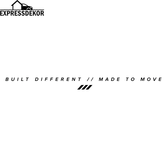"Built Different // Made to move" Dekal