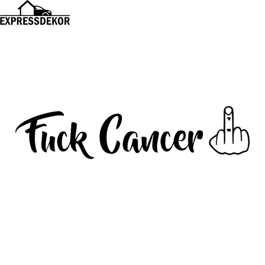 "Fuck Cancer" Dekal