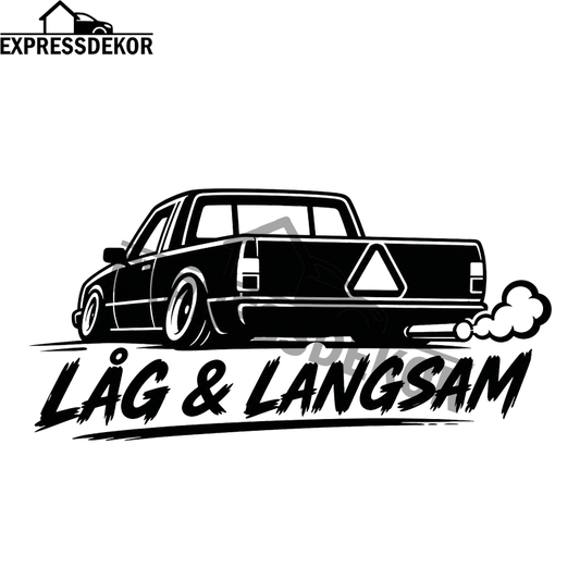 "Låg & Långsam" Dekal