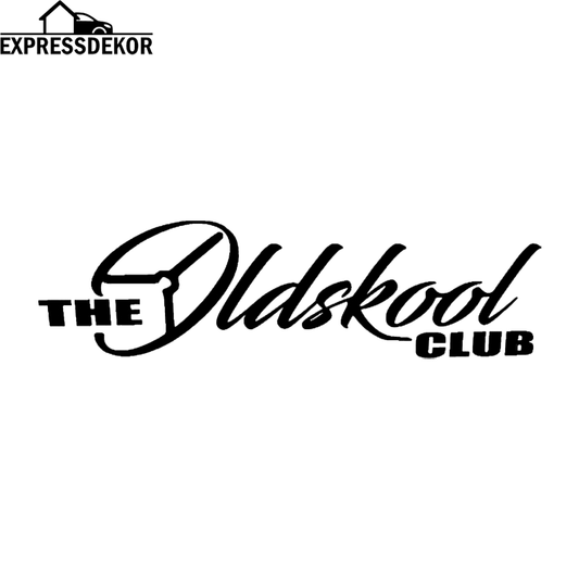 "The oldschool club" Dekal