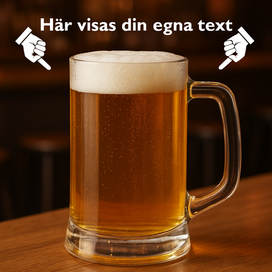 Ölglas 60cl - Egen text