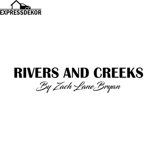 "Rivers And Creeks" Dekal