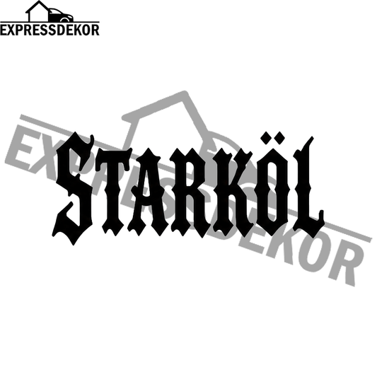 "Starköl" Dekal