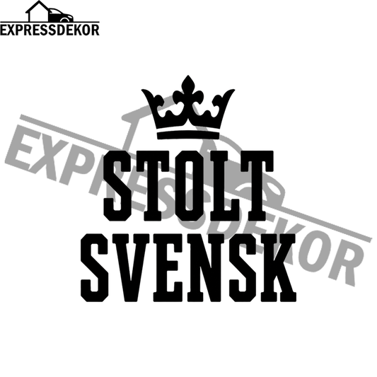 "Stolt Svensk" Dekal